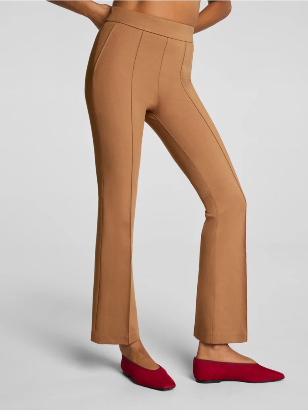 SPANX NWT Brown Ponte Kick Flare Pant with Tag